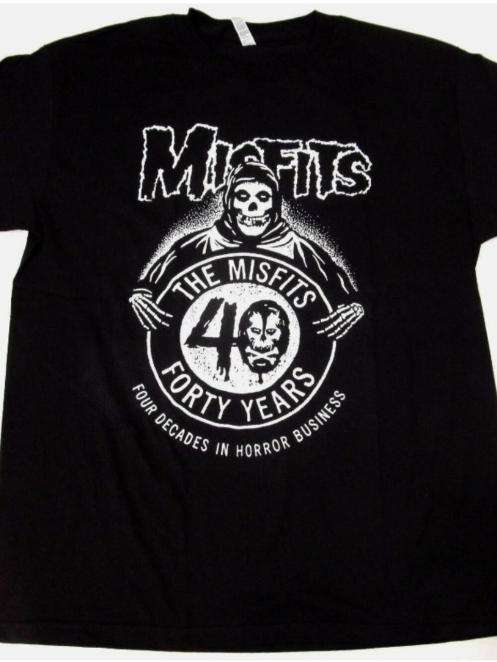 rare The MISFITS 40 Years Fiend Skull Danzig Horror Punk Tee Men's New xxl